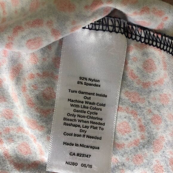 Talbots size medium patterned partial button down top - Picture 5 of 7